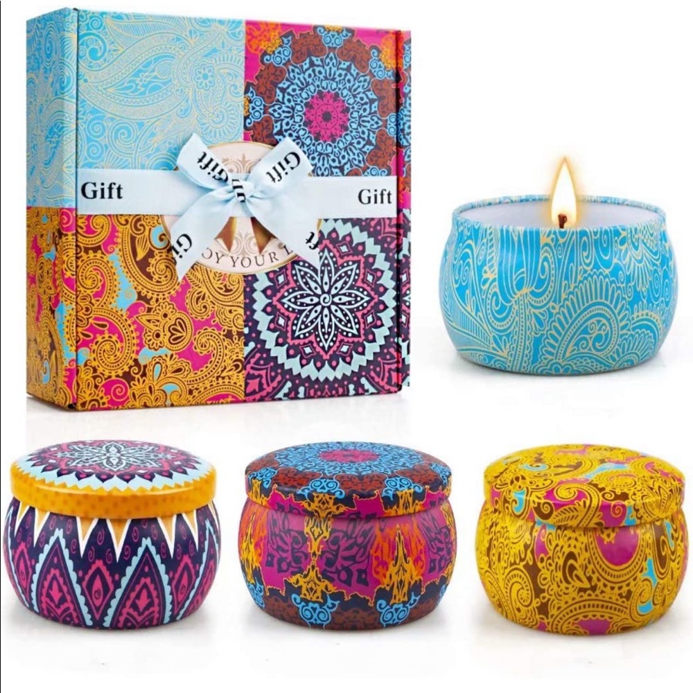 Soy wax candle gift set